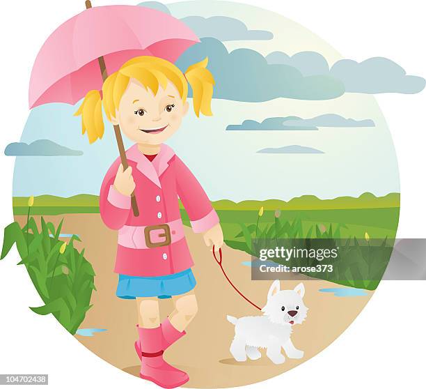 april showers - goulash stock illustrations