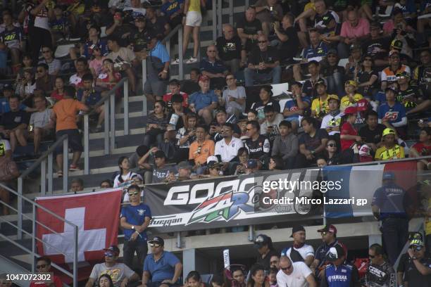 Fans look on during the MotoGP race during the MotoGP Of Thailand - Race on October 7, 2018 in Buri Ram, Thailand.