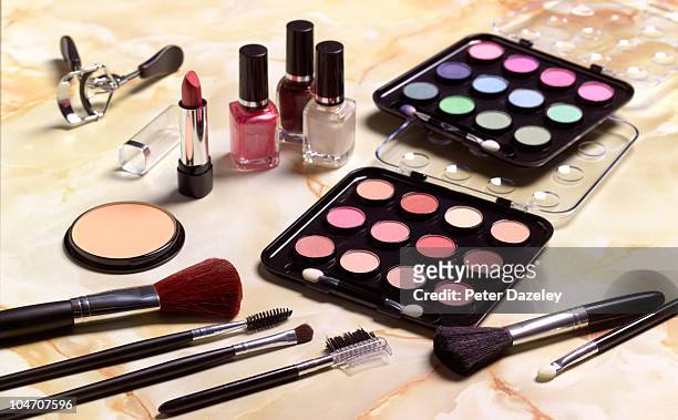 professional make up artists kit - trucco per il viso foto e immagini stock