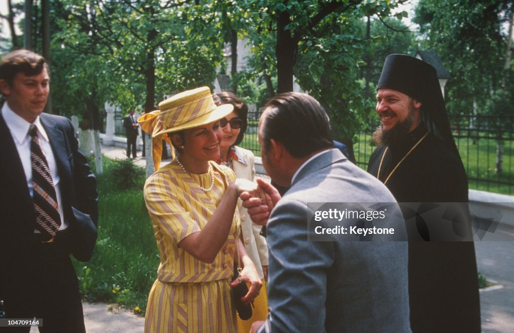 Queen Silvia In Moscow