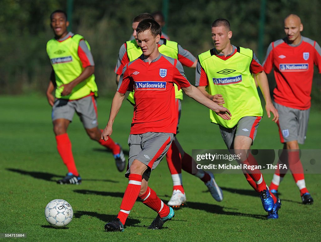 England U19s Training Session