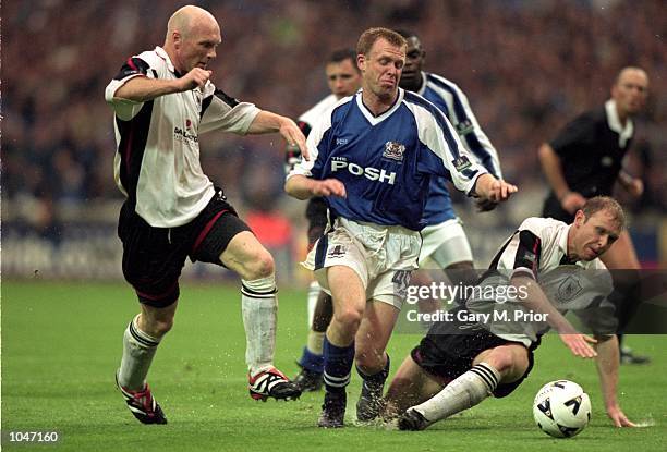 David Oldfield of Peterborough in action during the Division 3 Play-off Final against Darlington at Wembley, London \ Mandatory Credit: Gary M...