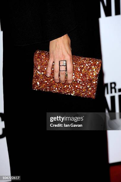 Ania Sowinski arrives at the UK film premiere of 'Mr Nice' at the Cineworld Cinemas Haymarket on October 4, 2010 in London, England.