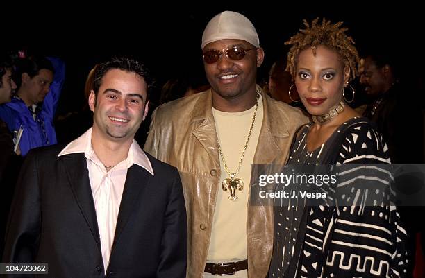 Nelson Ascencio, Aries Spears, & Debra Wilson during The 32nd Annual NAACP Image Awards - Music at Universal Amphitheatre in Universal, California,...