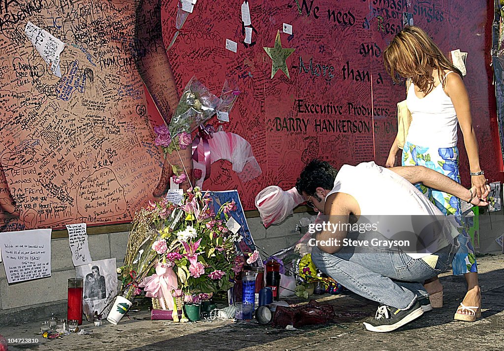 Aaliyah Fans Sign Mural In Tribute
