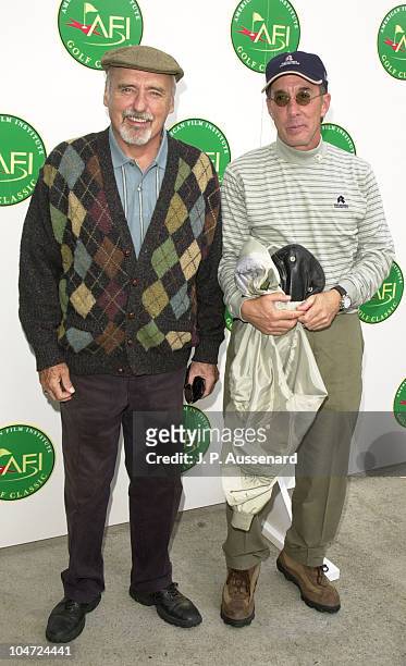 Dennis Hopper & Mark Canton during Fourth Annual American Film Institute Golf Classic at Riviera Country Club in Pacific Palisades, California,...