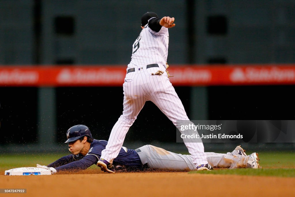 Divisional Round - Milwaukee Brewers v Colorado Rockies - Game Three