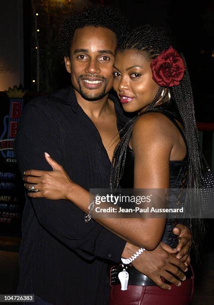 Hill Harper & Taraji Henson during VH1's Pilot "The Hill Harper Show" Screening & Party at BB Kings Blues Club in Universal City, California, United...