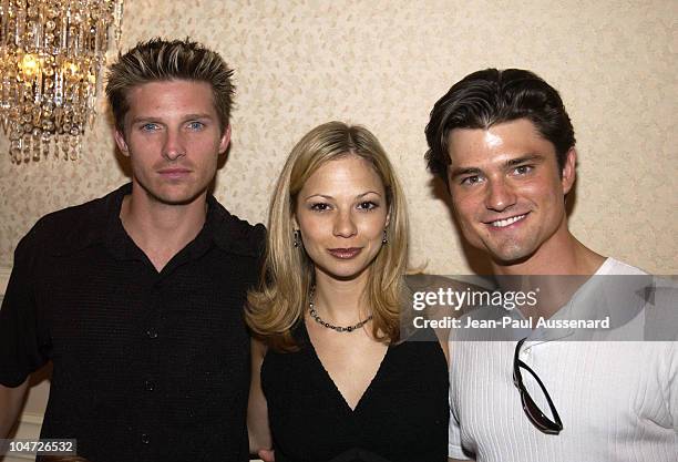 Steve Burton, Tamara Braun & Chad Brannon during ABC's "General Hospital" Fan Day at Sportsman's Lodge in Studio City, California, United States.