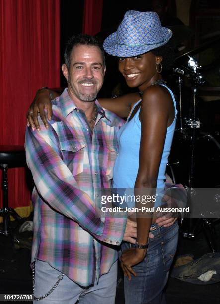 Steven Cooper & Tomiko Fraser during Exclusive Artists Management Launch Party at The Sunset Room in Hollywood, California, United States.