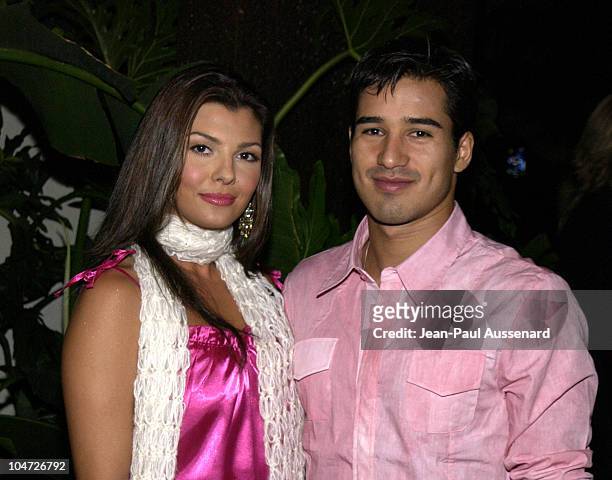 Ali Landry & Mario Lopez during Exclusive Artists Management Launch Party at The Sunset Room in Hollywood, California, United States.