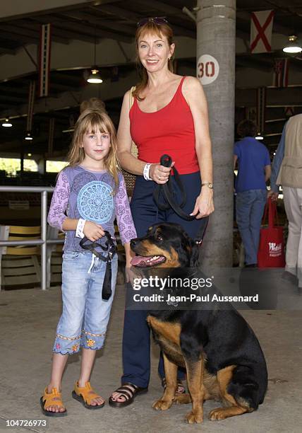 Cassandra Peterson, daughter Sadie & Mina during Festival of the Animals - A pet fair to benefit Animal Rescue Organisations at The Equestrian Center...