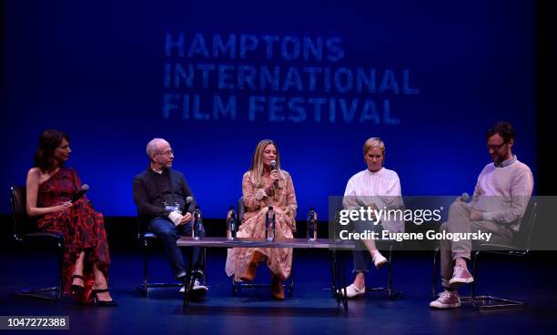 Actress Dolly Wells, Executive Producer Bob Balaban, Amy Nauiokas, producer Anne Carey and Artistic Director to Hamptons International Film Festival...