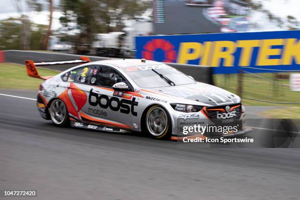 Scott Pye / Warren Luff in the Mobil 1 Boost Mobile Racing Holden Commodore across the top of the mountain at the Supercheap Auto Bathurst 1000 V8...