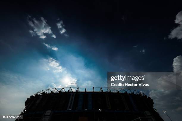 General view of Azteca stadium prior the 11th round match between America and Chivas as part of the Torneo Apertura 2018 Liga MX at Azteca Stadium on...