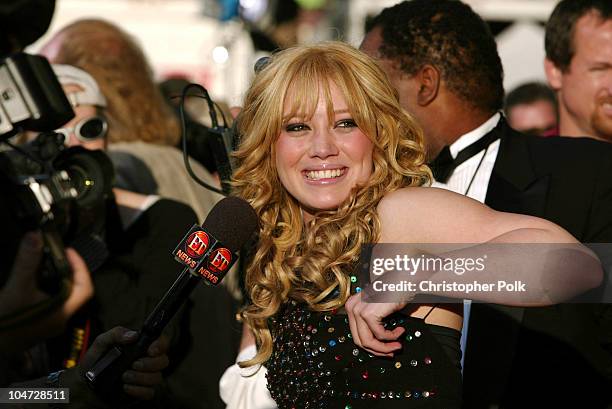 Hilary Duff during The Lizzy McGuire Movie Premiere at El Capitan Theater in Hollywood, California, United States.