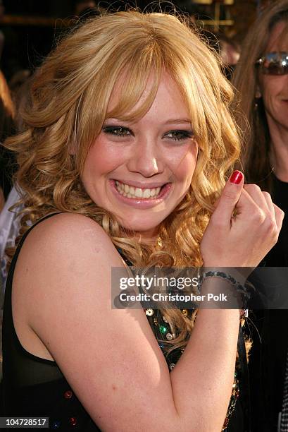 Hilary Duff during The Lizzy McGuire Movie Premiere at El Capitan Theater in Hollywood, California, United States.