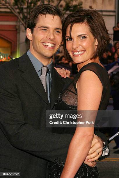 James Marsden and wife Lisa Linde during "X2: X-Men United" Premiere Los Angeles - Blue Carpet Arrivals at Grauman's Chinese Theatre in Hollywood,...