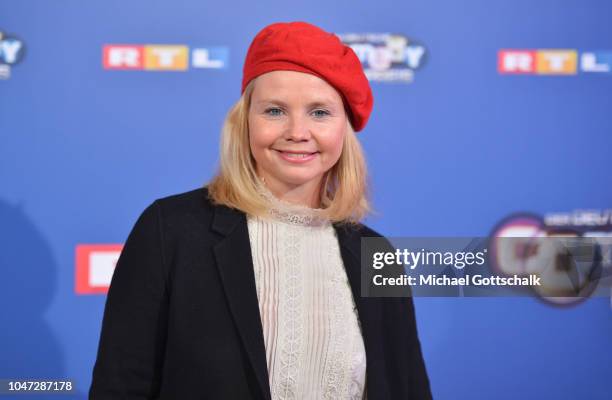 Annette Frier attends the red carpet at the 22nd Annual German Comedy Awards at Studio in Koeln Muehlheim on October 7, 2018 in Cologne, Germany.