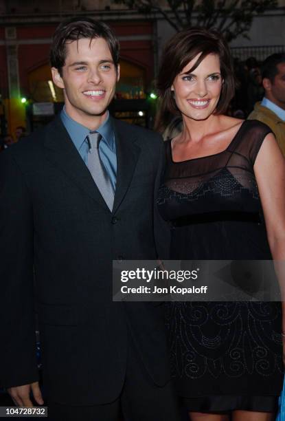 James Marsden & Wife Lisa Linde during "X2: X-Men United" Premiere Los Angeles - Blue Carpet Arrivals at Grauman's Chinese Theatre in Hollywood,...