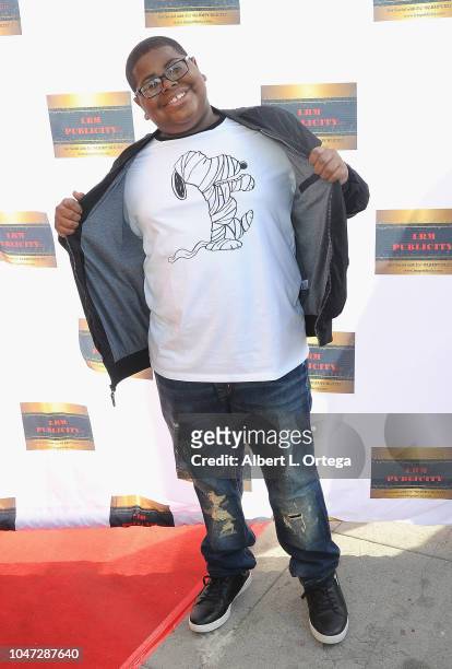 Akinyele Caldwell arrives for Jax Malcolm's 3rd Annual #ActionJax Movie Morning Fundraiser held at the Vista Theatre on October 7, 2018 in Los...