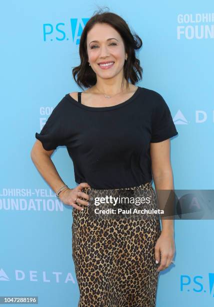 Actress Marla Sokoloff attends the P.S. Arts Express Yourself 2018 at Barker Hangar on October 7, 2018 in Santa Monica, California.