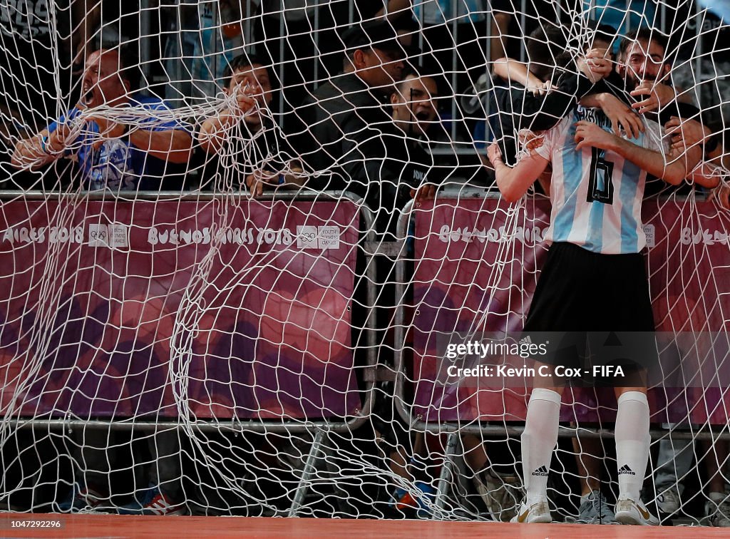 Argentina v Egypt: Men's Futsal Buenos Aires Youth Olympics 2018