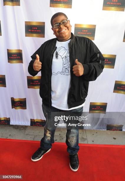 Akinyele Caldwell attends Jax Malcolm's #ActionJax Movie Morning Fundraiser at the Vista Theatre on October 7, 2018 in Los Angeles, California.