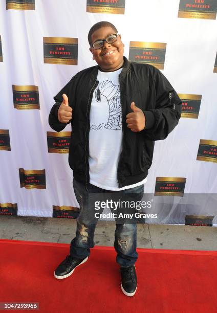 Akinyele Caldwell attends Jax Malcolm's #ActionJax Movie Morning Fundraiser at the Vista Theatre on October 7, 2018 in Los Angeles, California.