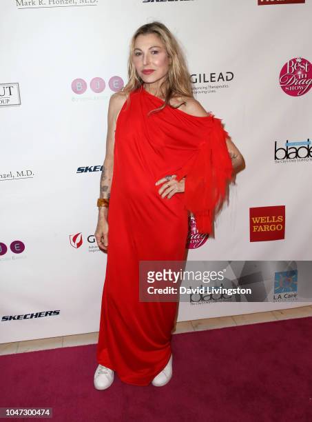 Tatum O'Neal attends the Best in Drag show benefiting Aid for AIDS at the Orpheum Theatre on October 7, 2018 in Los Angeles, California.