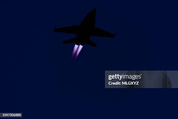 royal canadian air force cf-18 hornet - list stock-fotos und bilder