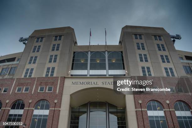 General view of the stadium before the game between the Nebraska Cornhuskers and the Purdue Boilermakers at Memorial Stadium on September 29, 2018 in...