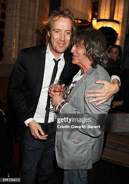 Rhys Ifans and Howard Marks attend an after party for the London premiere of Mr. Nice on October 4, 2010 in London, England.