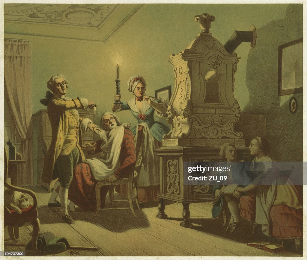 Goethe's Poetry and Truth, Lithograph, published in 1861