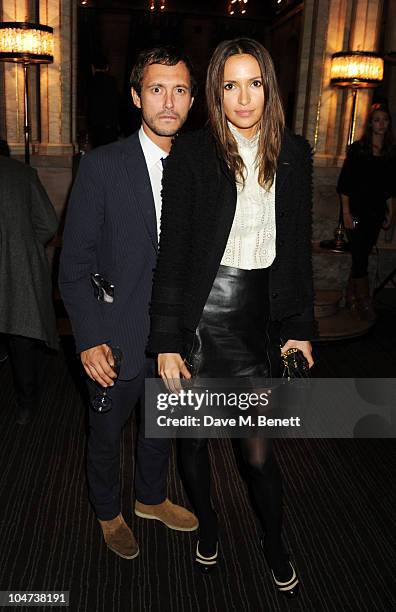 Dan MacMillan and Sasha Volkova attend an after party for the London premiere of Mr. Nice on October 4, 2010 in London, England.