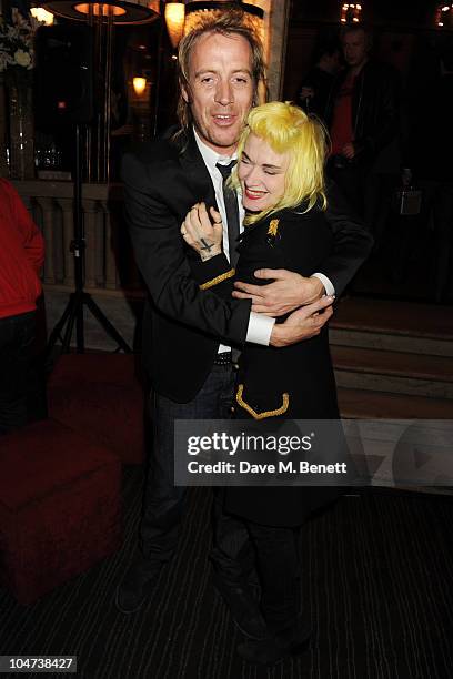 Rhys Ifans and Pam Hogg attend an after party for the London premiere of Mr. Nice on October 4, 2010 in London, England.