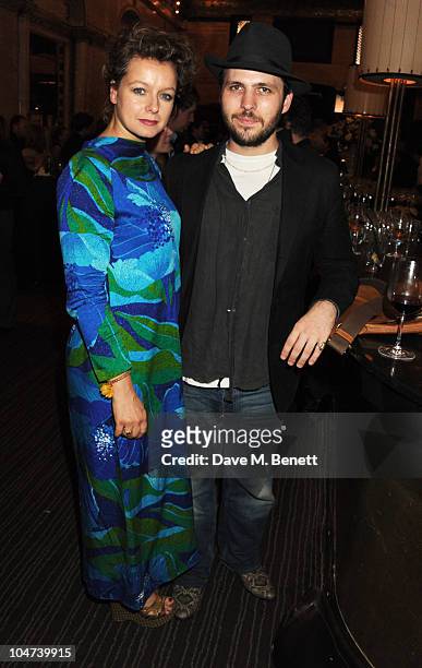 Samantha Morton and Harry Holm attend an after party for the London premiere of Mr. Nice on October 4, 2010 in London, England.