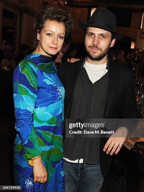 Samantha Morton and Harry Holm attend an after party for the London premiere of Mr. Nice on October 4, 2010 in London, England.