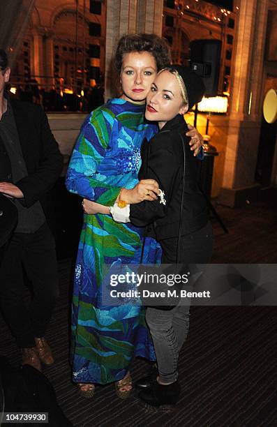 Samantha Morton and Jaime Winstone attend an after party for the London premiere of Mr. Nice on October 4, 2010 in London, England.