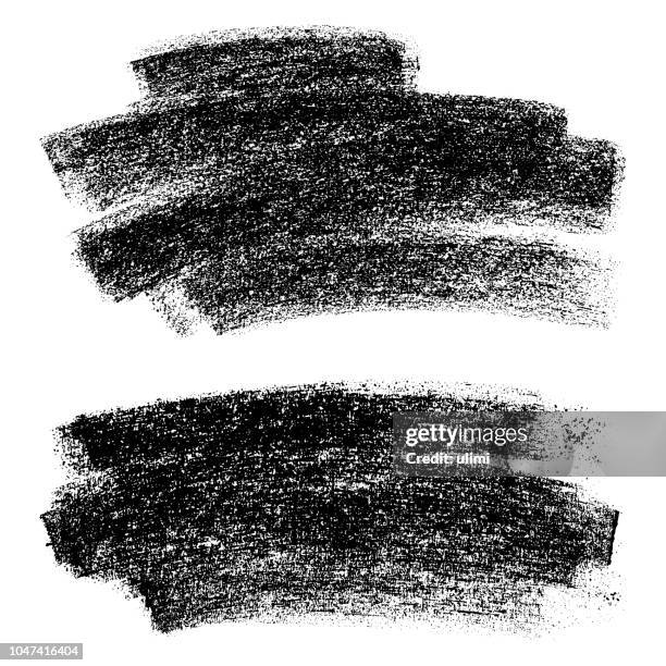 chalk strokes, grunge backgrounds, vector design elements - damaged box stock illustrations