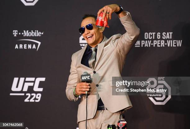 Las Vegas , United States - 6 October 2018; Tony Ferguson during the post fight press conference following his UFC lightweight victory over Anthony...