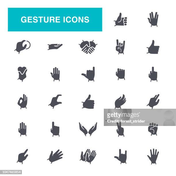 gesture black icons - hands cupped stock illustrations