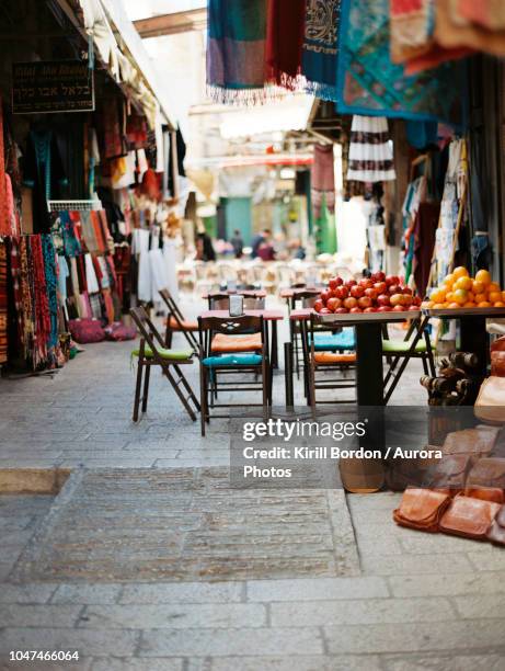 street in jerunited stateslem old city, israel - israel market stock pictures, royalty-free photos & images