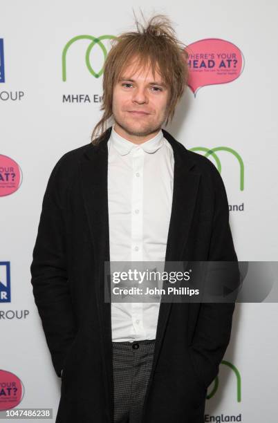 Rou Reynolds attends the Where's Your Head At? breakfast event held by Bauer Media, Natasha Devon MBE, Mental Health First Aid England and Luciana...