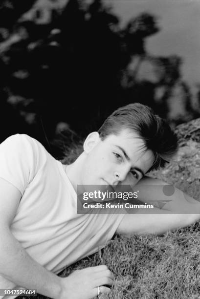 Bassist Andy Rourke of English alternative rock band, The Smiths, Dunham Massey, Greater Manchester, 7th September 1983.