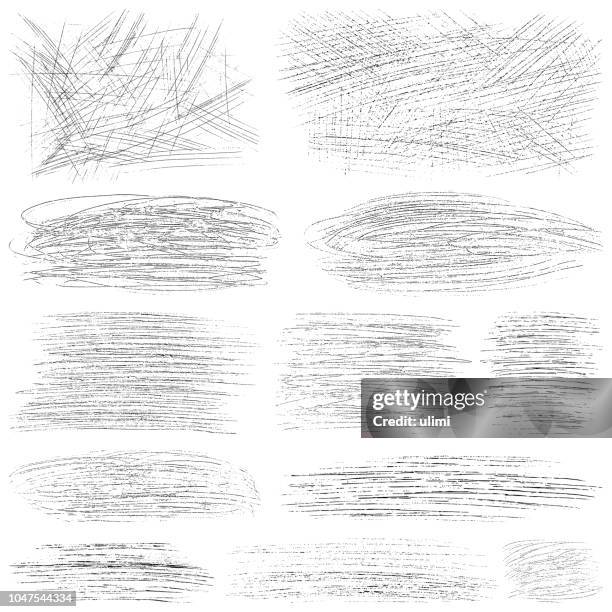 scratches, vector design elements - itching stock illustrations