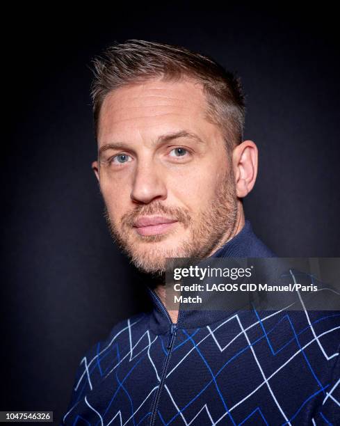 Actor Tom Hardy is photographed for Paris Match on September 17, 2018 in Paris, France.