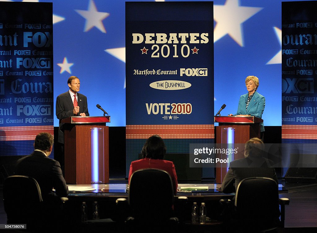 Blumenthal McMahon Senatorial Debate