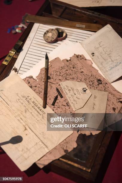 Bronte Writing Table 69 The Bicentenary Of The Birth Of Emily Bronte Stock Photos, High-Res ...