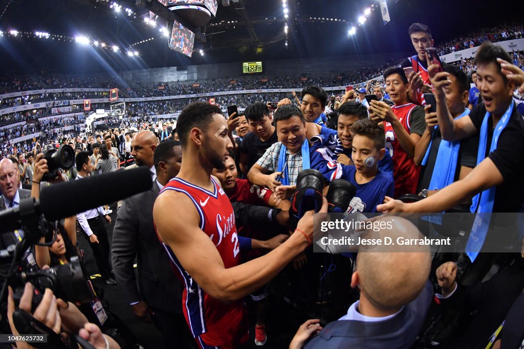 2018 NBA China Games - Philadelphia 76ers v Dallas Mavericks